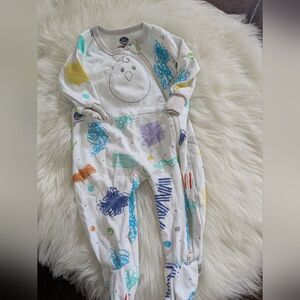 Nested Bean Zen Sleep Footie Multicolor One Piece Sleeper 3-6 Months S Small